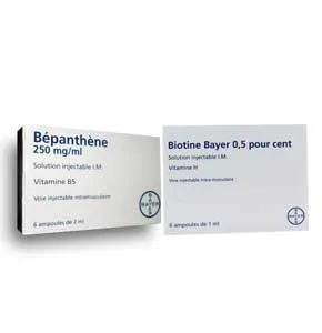 biotin and bepanthen ampoules